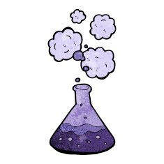 cartoon science chemicals N12
