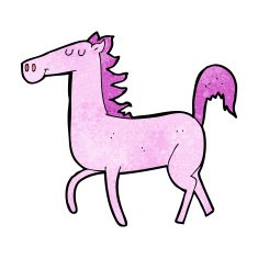 Cartoon Horse N110