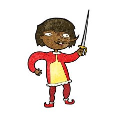 cartoon man with sword N9