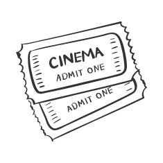 tickets doodle drawing
