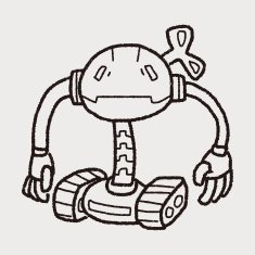 robot doodle N747