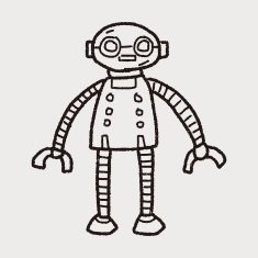 robot doodle N749