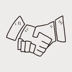 Shake hands doodle N10