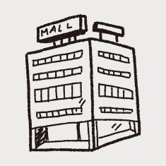 shop mall doodle drawing N6