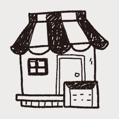 shop store doodle drawing N39