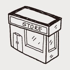 shop store doodle drawing N40