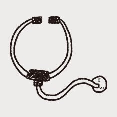 Stethoscope doodle drawing N11
