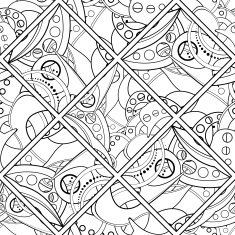 Vector Seamless Colored Abstract Pattern N7