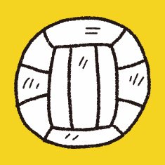 Volleyball doodle N10