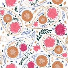 Oriental cucumbers seamless pattern N2