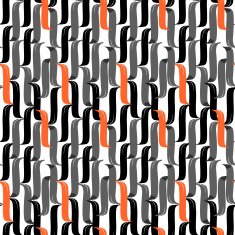 Seamless brush pen hand drawn doodle pattern Vector background N32