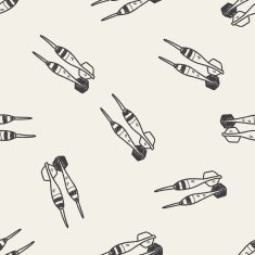 dart doodle seamless pattern background N2