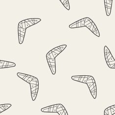 boomerang doodle seamless pattern background N6
