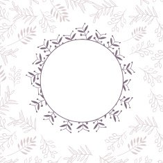 Floral vector frame