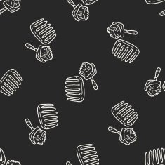 doodle pet groom seamless pattern background N2