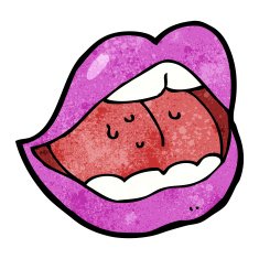 cartoon pink mouth N4