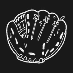 baseball glove doodle N9