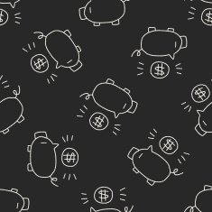 doodle pig money bank N29