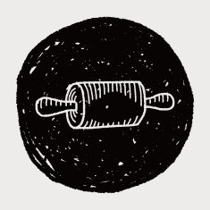 Doodle Rolling pin N6