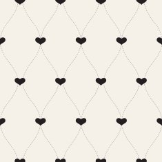 Vector seamless retro pattern Background for Valentines Day