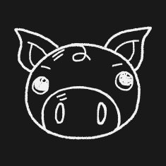 Doodle pig N10 free image download