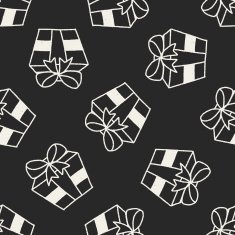 Doodle Gift seamless pattern background N10