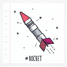 Doodle Missile Icon