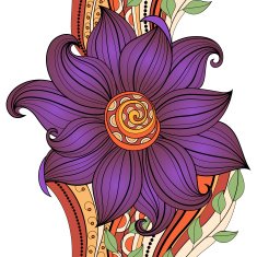 Vector seamless floral pattern N184