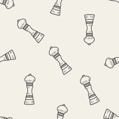 pepper mill doodle seamless pattern background N2