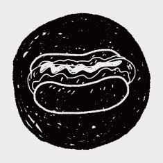 hot dog doodle N9