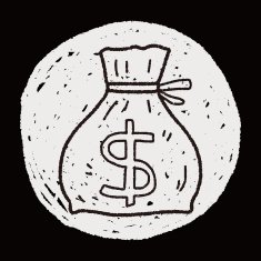 doodle money bag N8