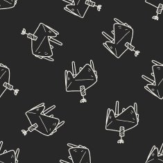 doodle table seamless pattern background N5
