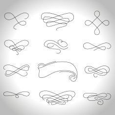 Calligraphic elements