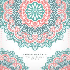 Beautiful Indian floral ornament Wedding Invitation Greeting c N8