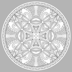 coloring book page for adults - zendala N17