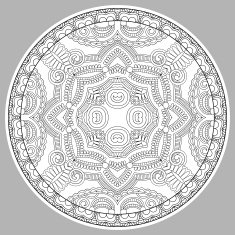 coloring book page for adults - zendala N18