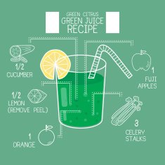 Green citrus juice recipes great detoxifier
