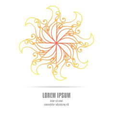 Abstract Sun Celtic Style Ornament
