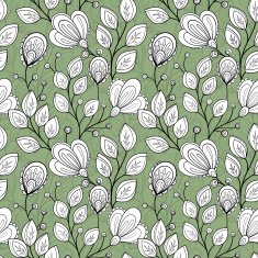 Vector seamless floral pattern N187