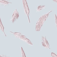 Vector Seamless Pattern of Plumage N15