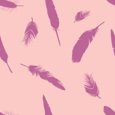 Vector Seamless Pattern of Plumage N16