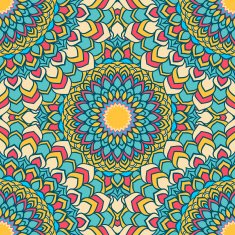 motley hand-drawing ornamental abstract seamless lace background