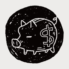 doodle pig money bank N30