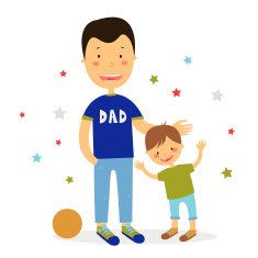 Dad with son N2