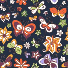 Seamless Floral Pattern (Vector) N44
