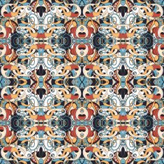 Vector Seamless Colored Abstract Pattern N8