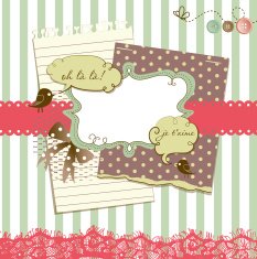 Cute scrapbook elements