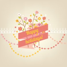 Retro greeting card