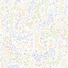Vector seamless floral pattern Hand draw doodles N3