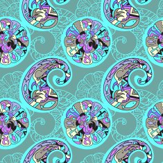 Paisley seamless pattern N21